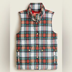 NWT- J. Crew Multicolor Plaid Vest